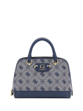 GUESS 1 USCITA Guess Neda Dome Satchel Borsa a Mano Donna Blu Blu